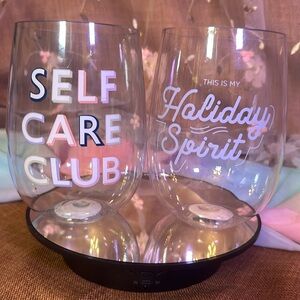 Wine Stemless 36oz Plastic 2 pcs